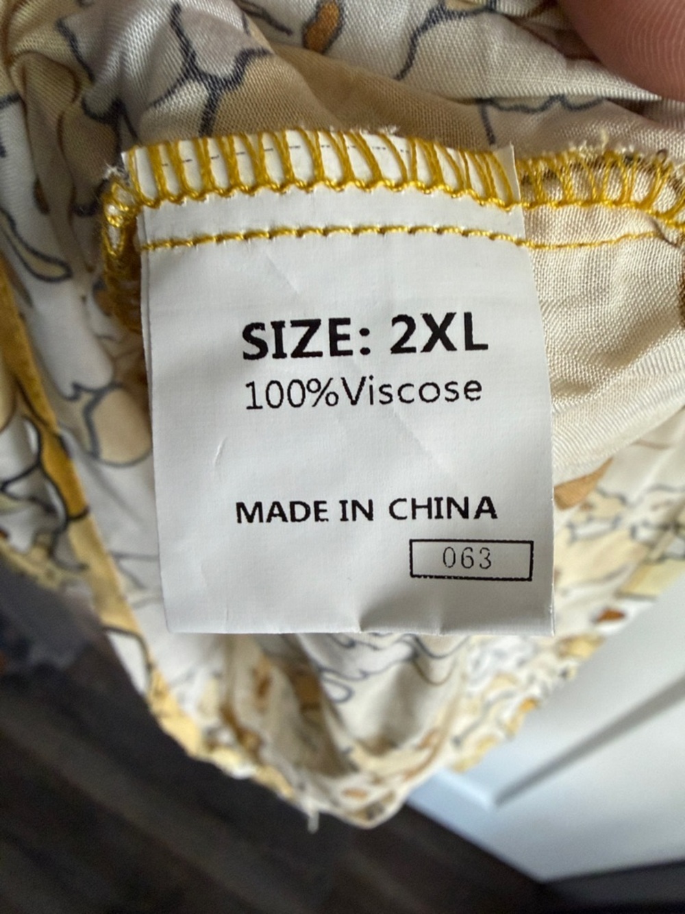 Yellow Floral Tie-Shoulder Tank Top women’s 2x - new! - Picture 6 of 6